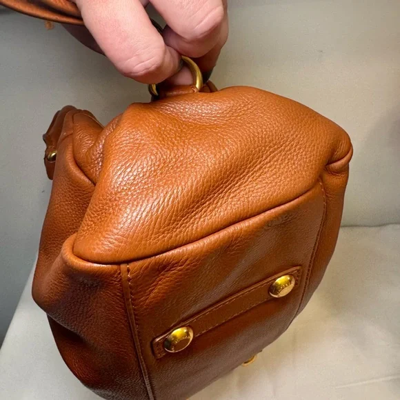 🐻Marc Jacobs Brown Leather Hobo Top Handle Bag🐻 - Picture 11 of 15